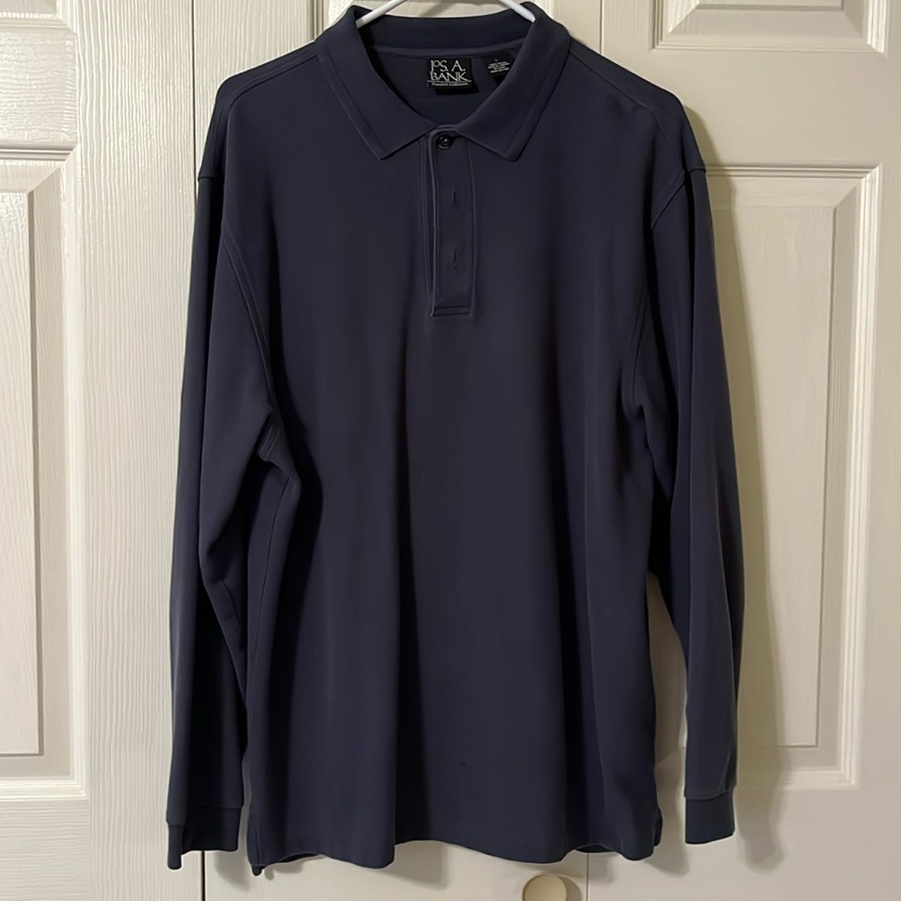Jos Banks navy long sleeve shirt
